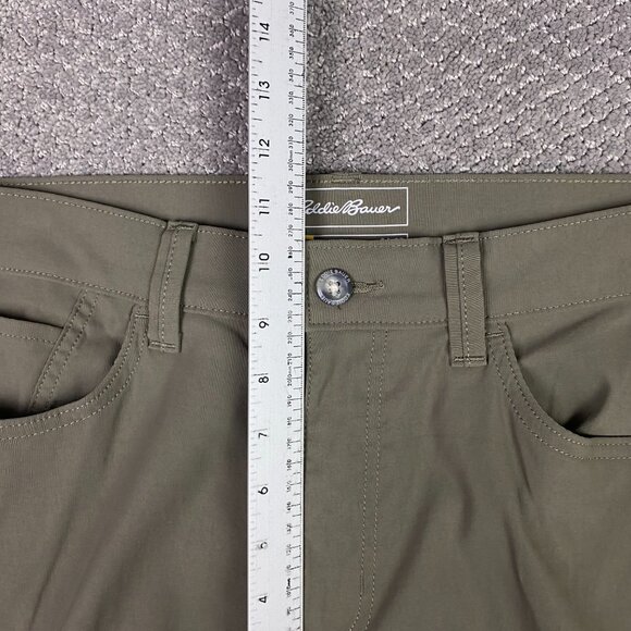 Eddie Bauer Travex Pants Men's 34 x 32 Olive Green Hiking Outdoors Stretch - Picture 8 of 11